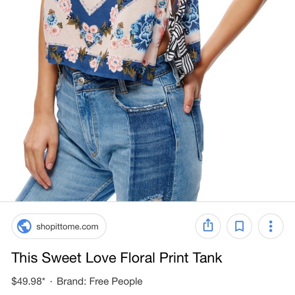 Free People Floral Tank - Picture 4 of 8